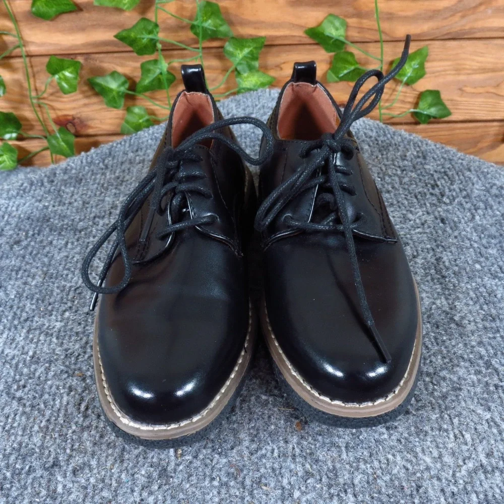 Deer Stags Zander Toddler Boys Oxford Shoes Size 12M Dress Wedding Formal‎ Black